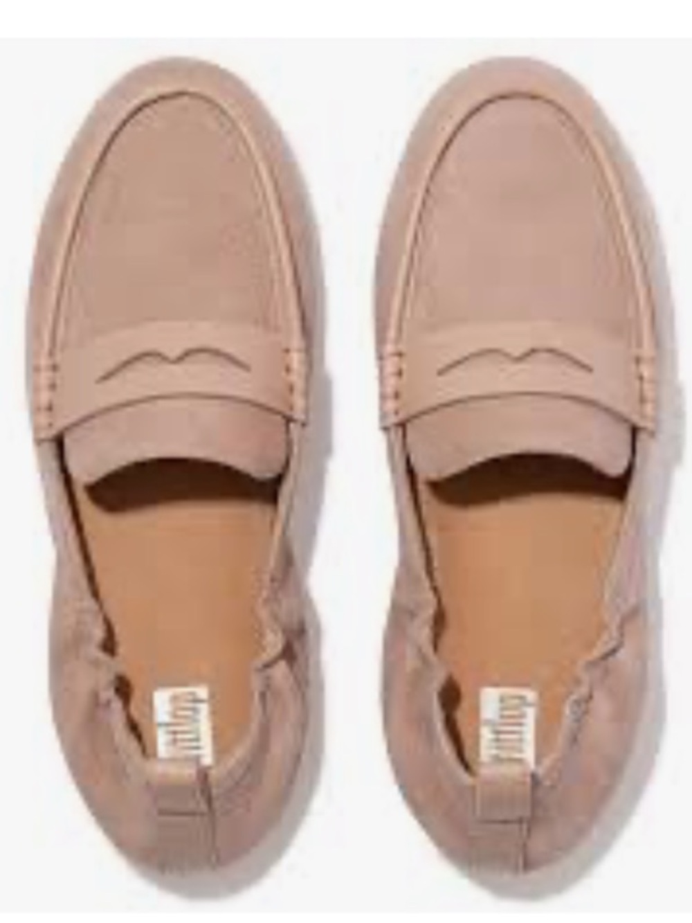 Fitflop Soft Blush allegro Suede penny Loafers flats size 6.5